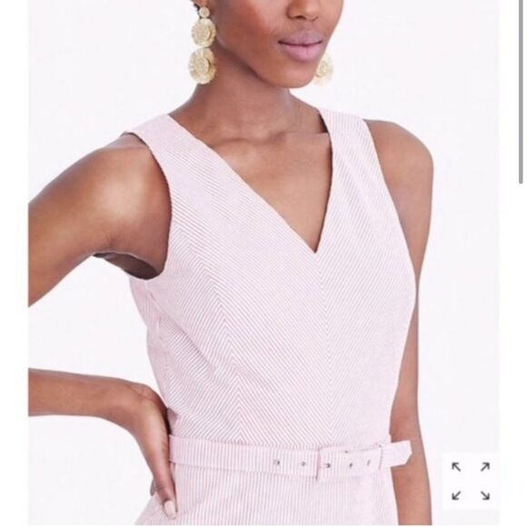 J. Crew Seersucker Dress Size 14 - Picture 2 of 9